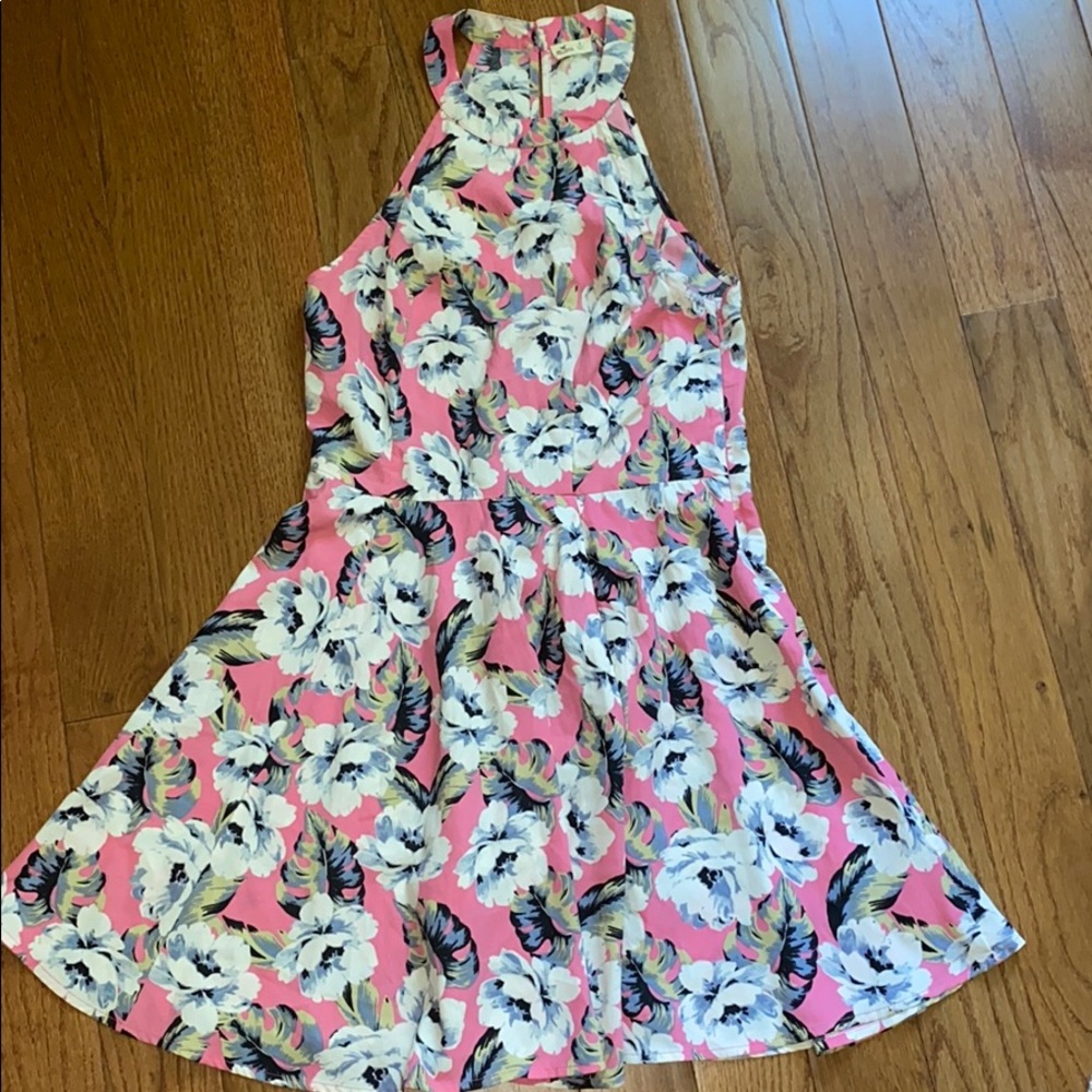 Hollister pink floral dress